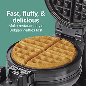 makes delicious belgian waffles