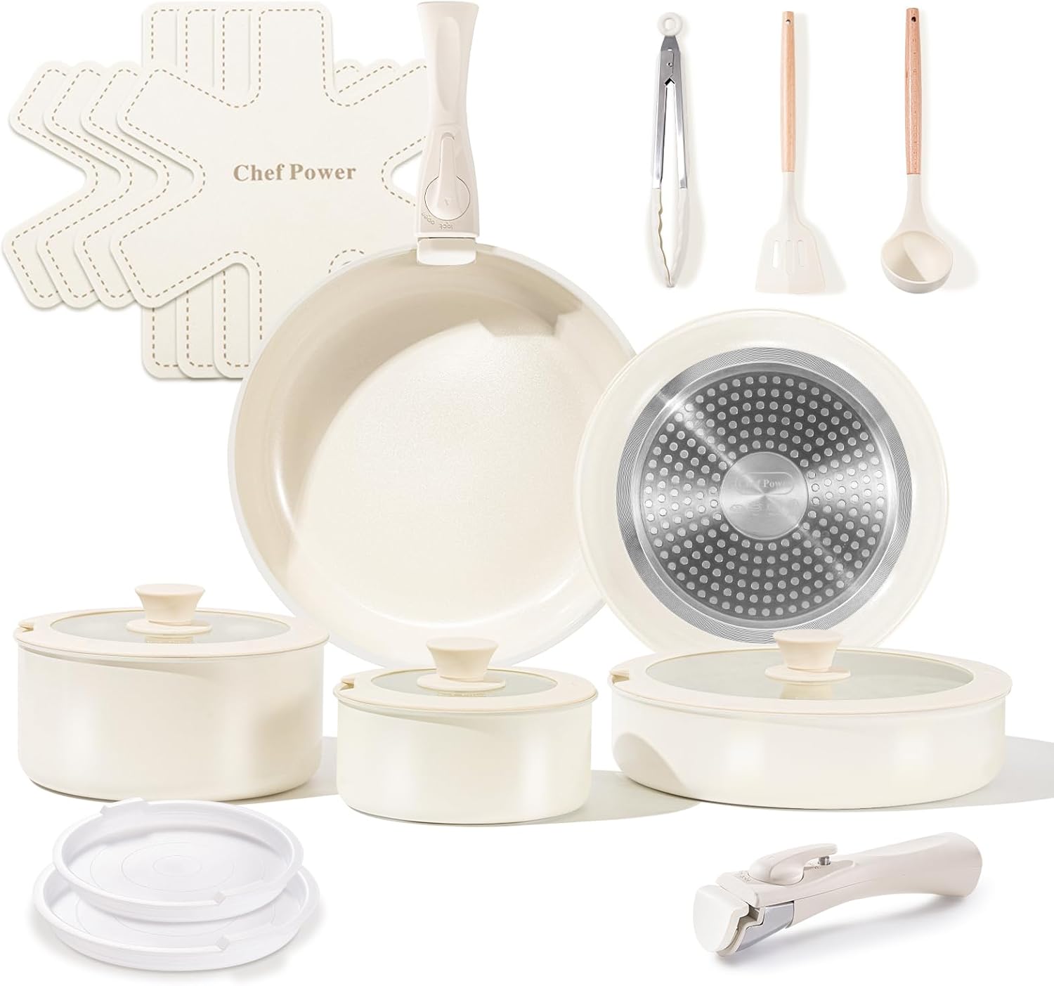 My Honest Review of the Ceramic Cookware Set with Detachable Handles (19 Pieces!)