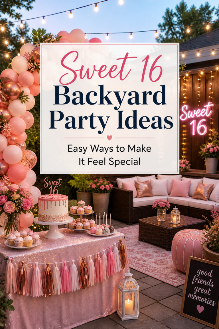 How to Throw an Amazing Sweet 16 Backyard Party on a Budget