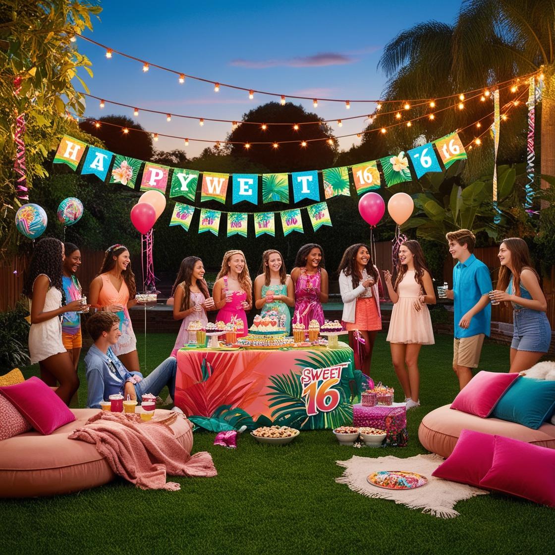 How to Throw an Amazing Sweet 16 Backyard Party on a Budget