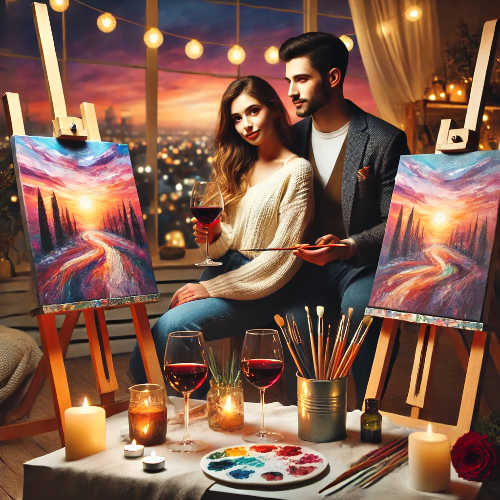 5 Simple Paint and Sip Ideas for a Romantic Date
