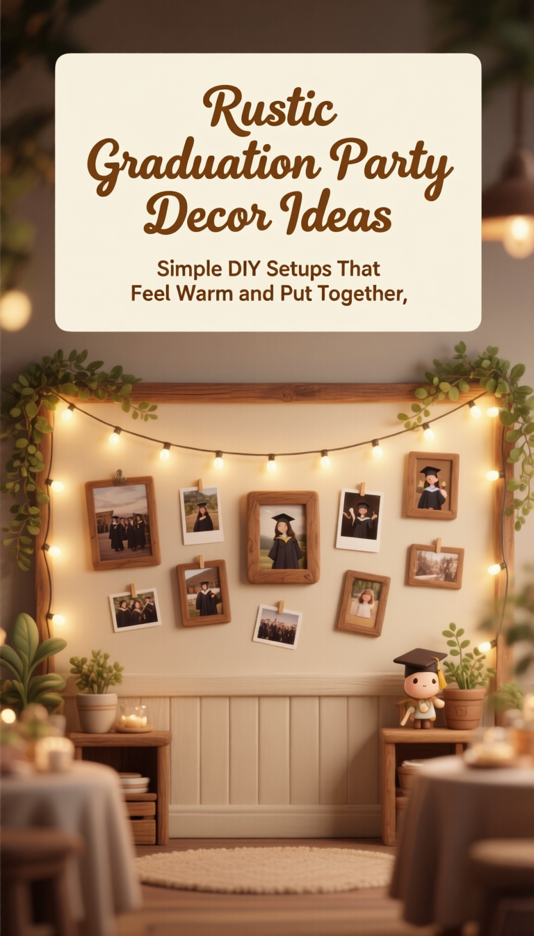 Simple Graduation Rustic Rustic Graduation Party Decorations You Can Make at Home