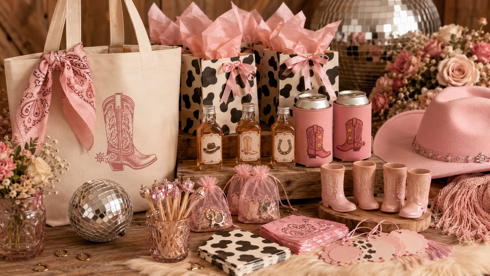 Bachelorette Cowgirl Theme Party Favors