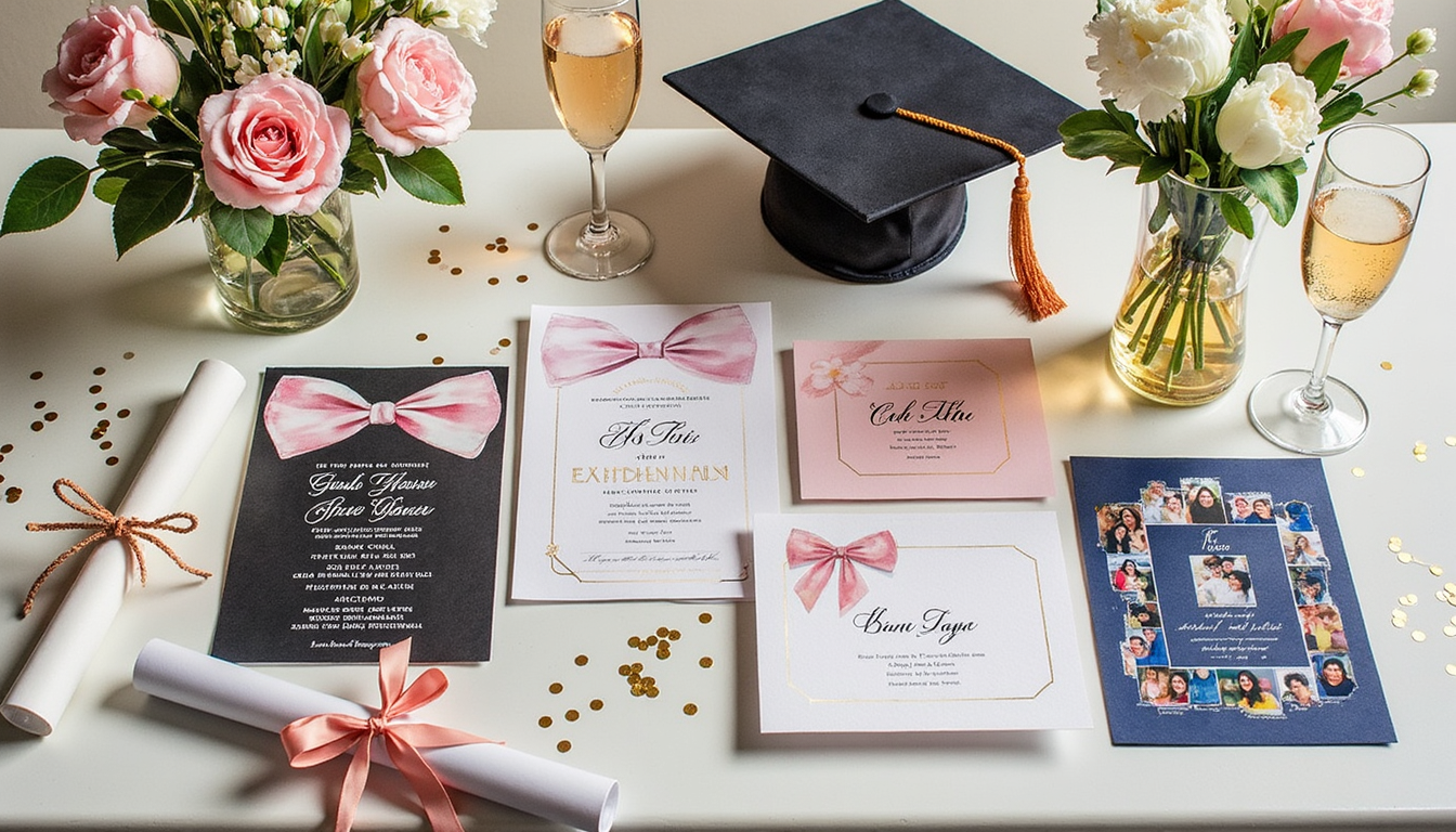Stylish High School & College Graduation Invitations