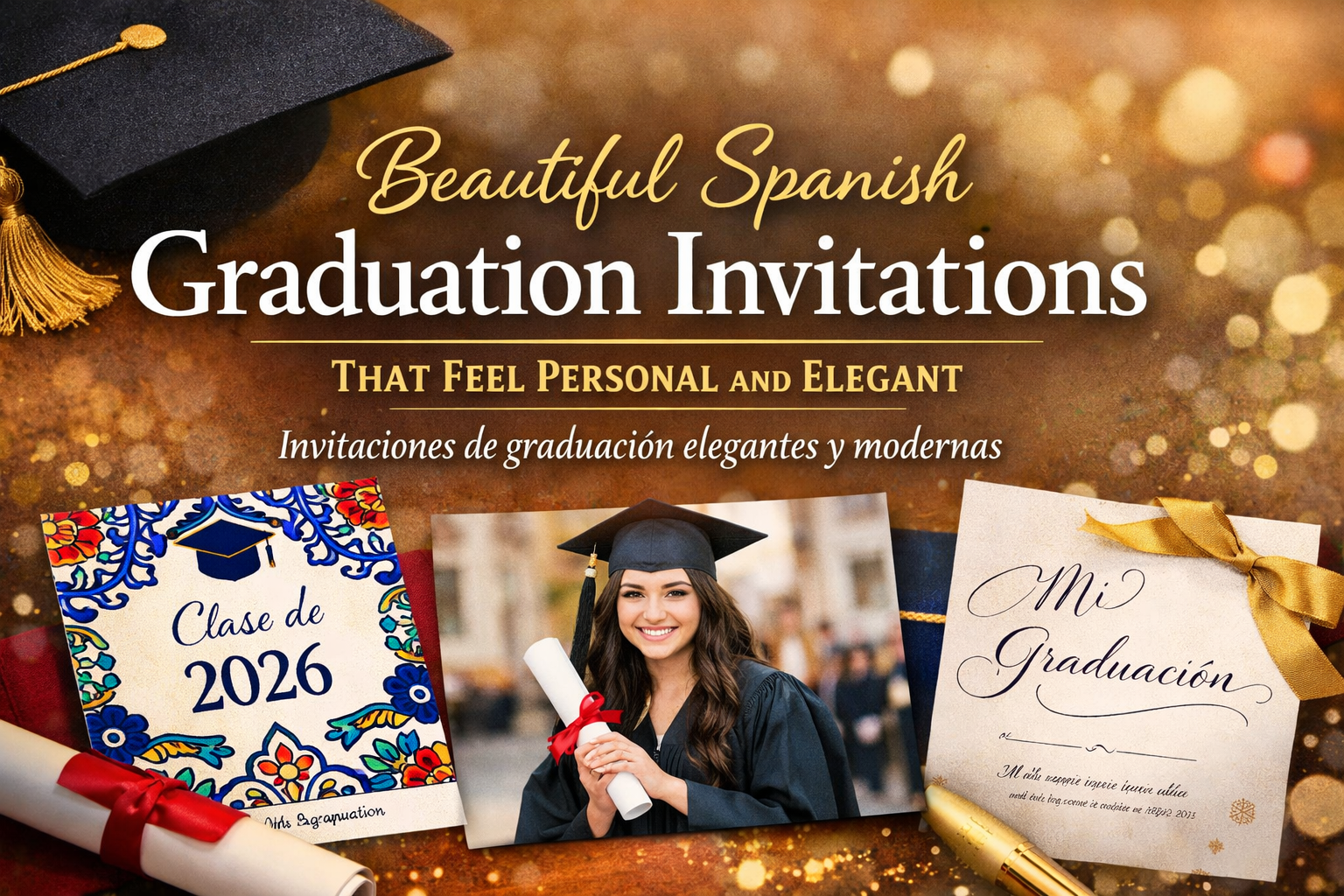 Beautiful Spanish Graduation Invitations That Feel Personal and Elegant