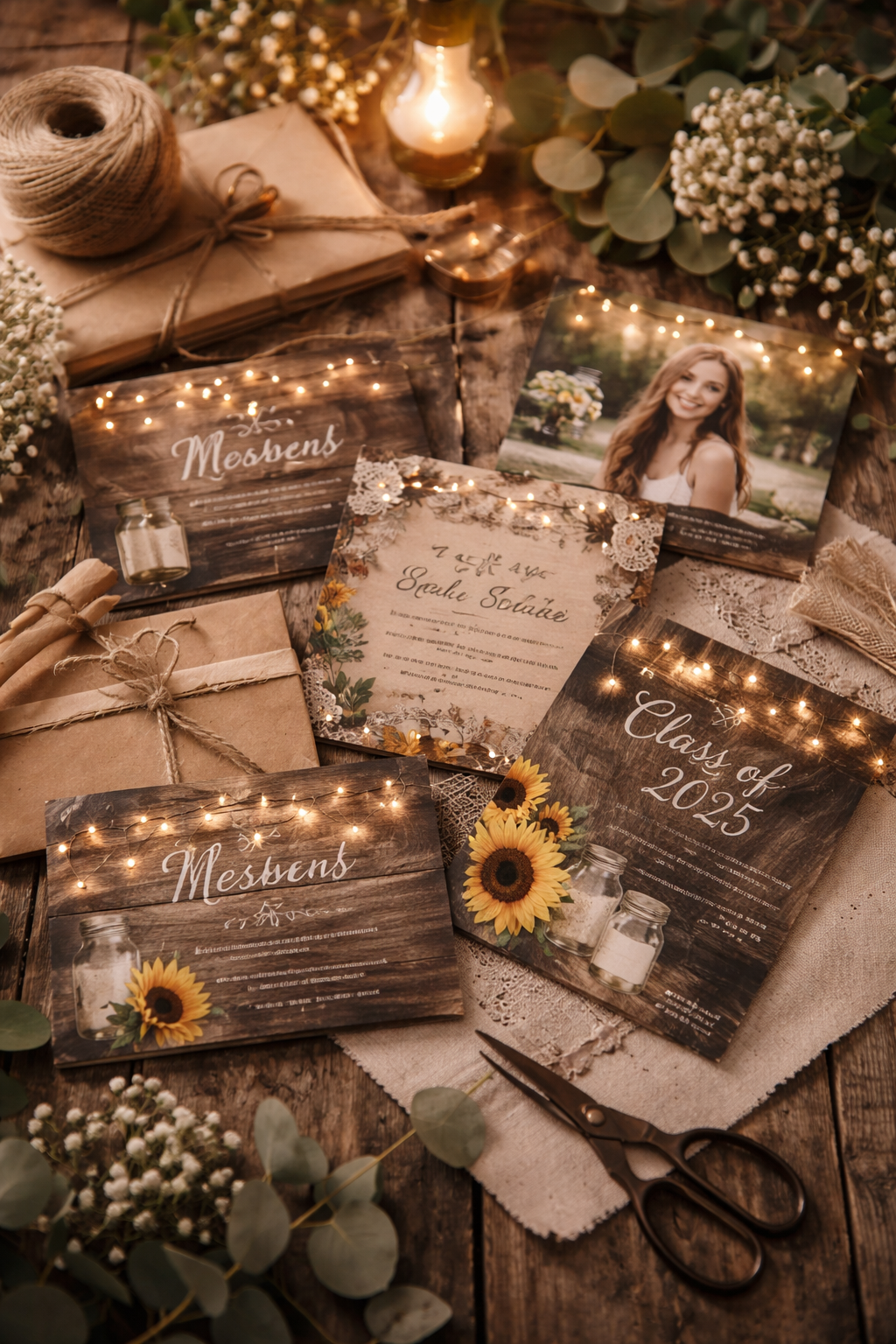 Rustic Graduation Invitation Ideas