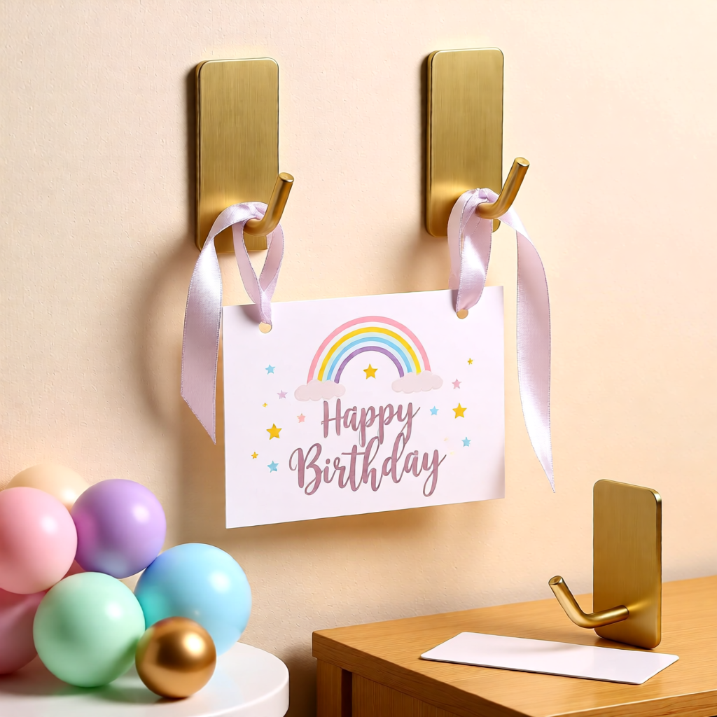 Removable decorating hooks