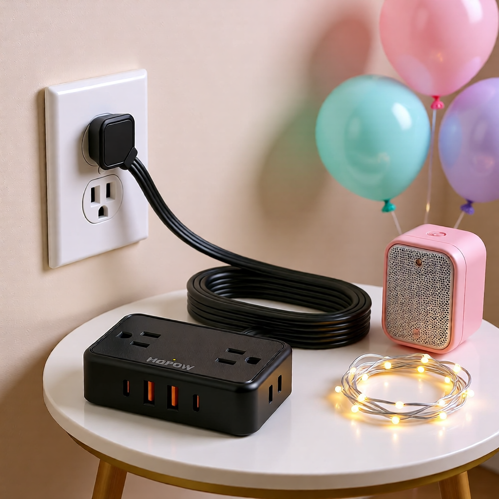 Extension cord for party equipment