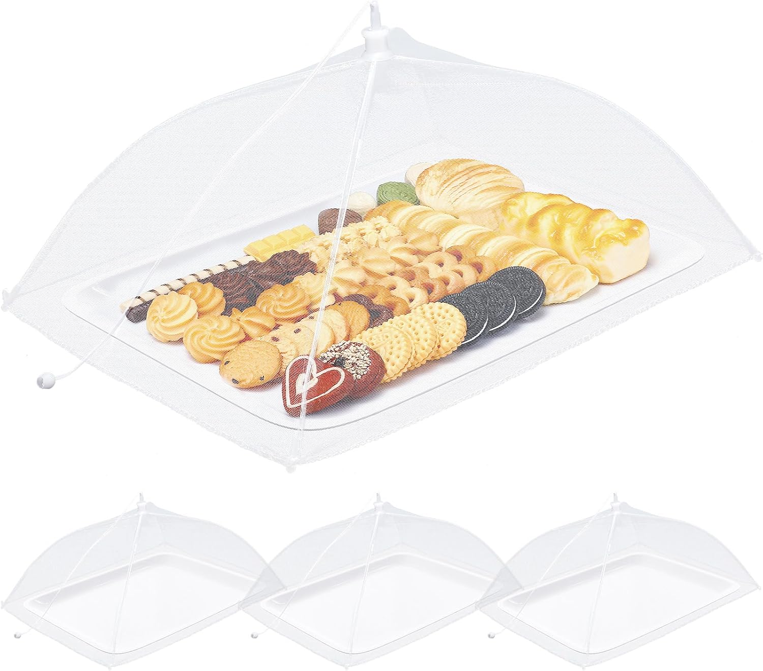Covered serving essential for an outdoor birthday-party buffet