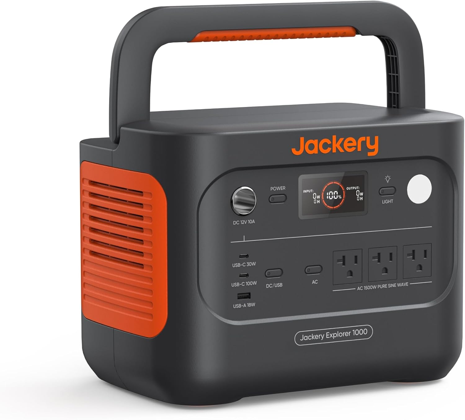 Portable power station for outdoor movie equipment at a campsite