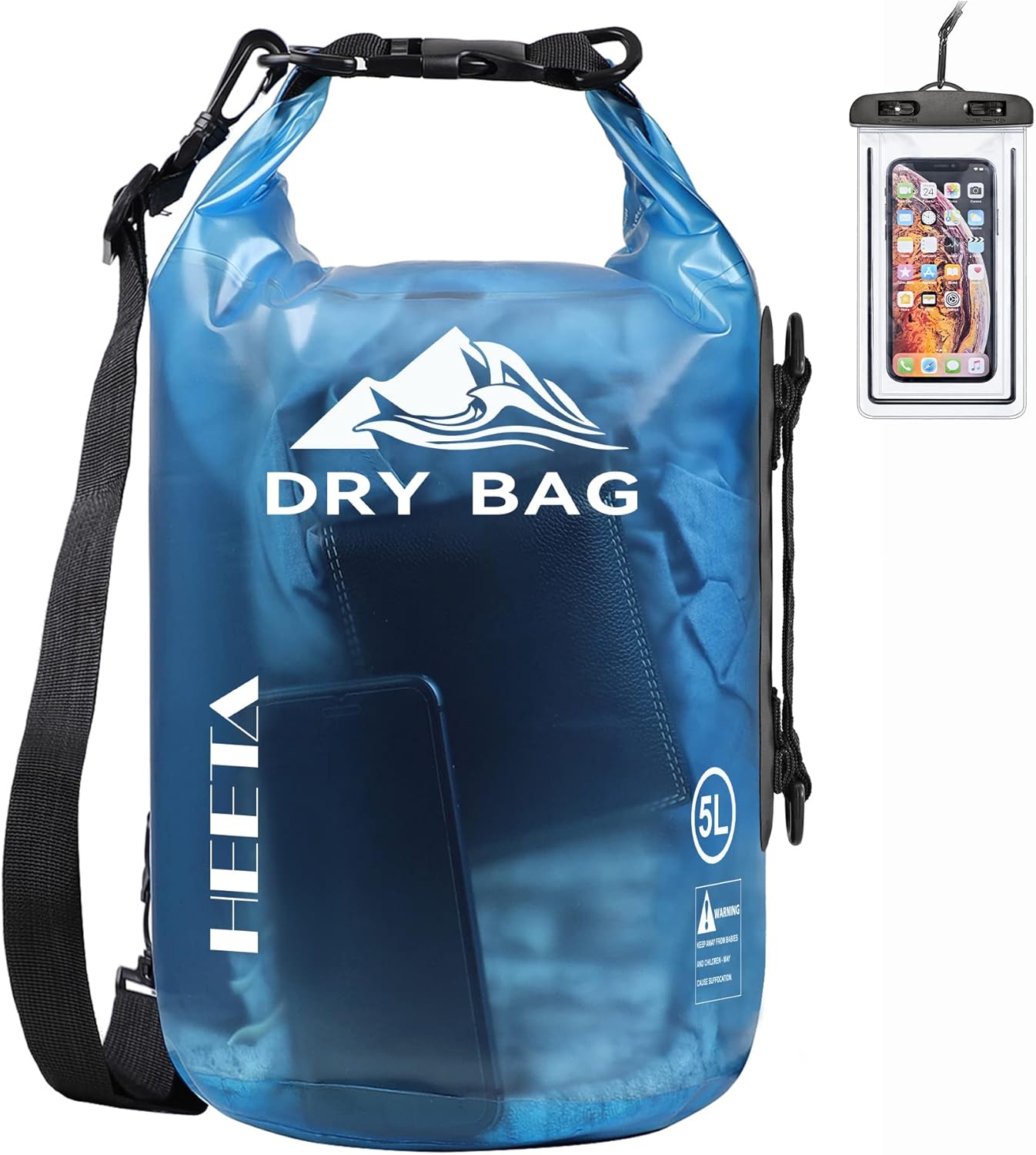 Waterproof dry bag for fishing and boating supplies