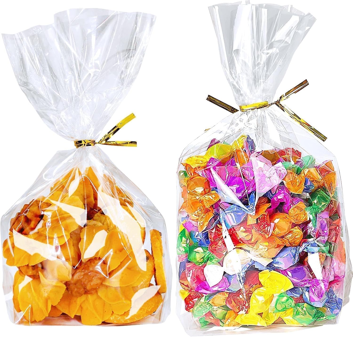 Clear gift bags for Halloween baby shower favors