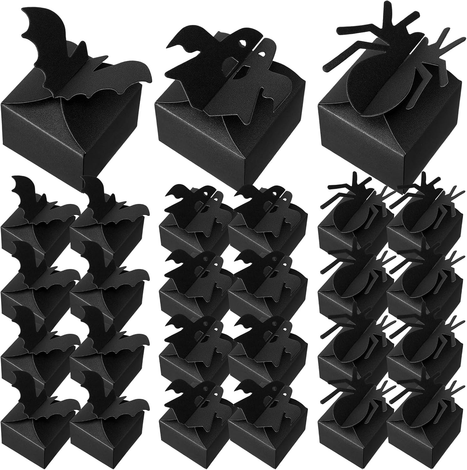 Matte favor boxes for elegant Halloween baby shower favors