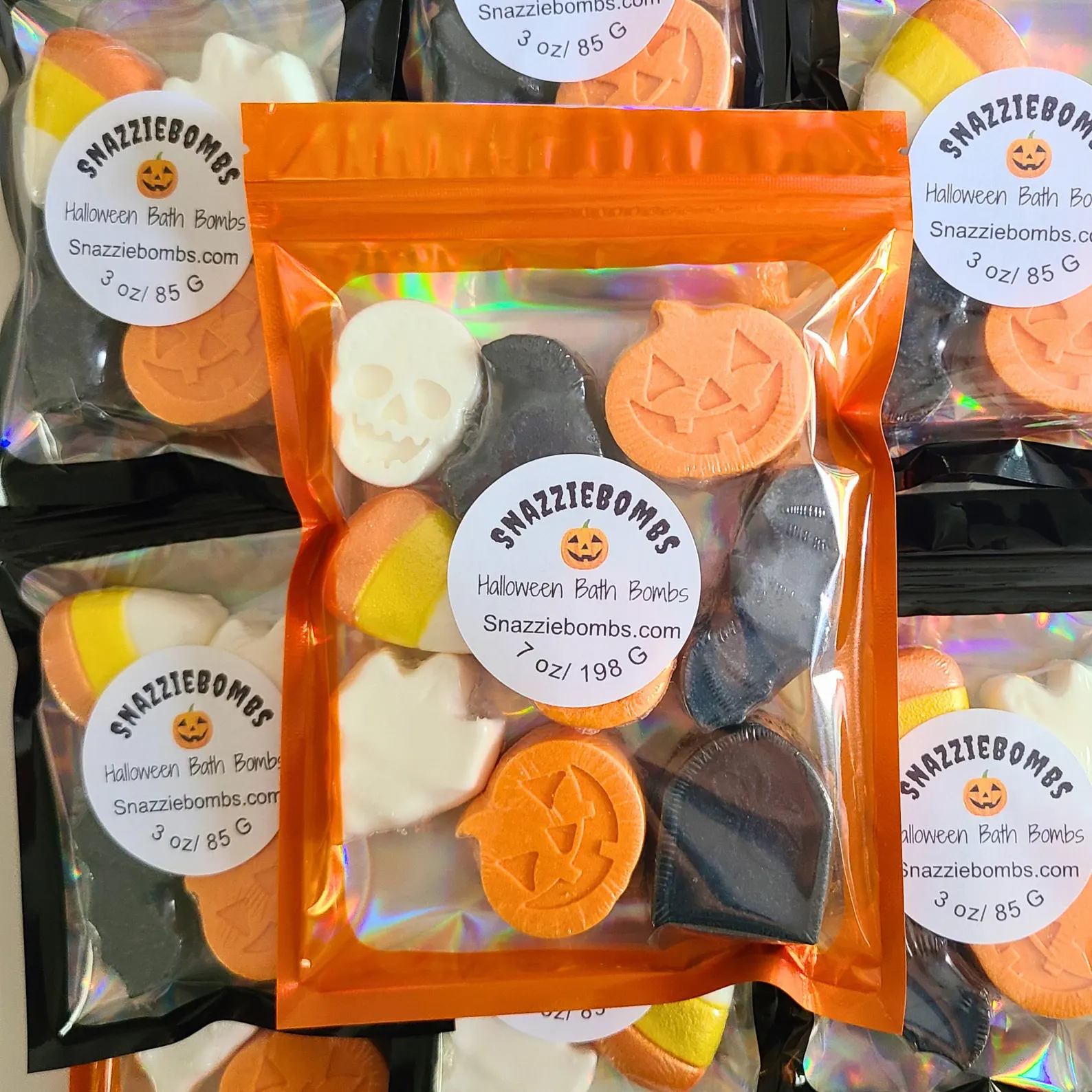 Halloween bath bombs for baby shower favors