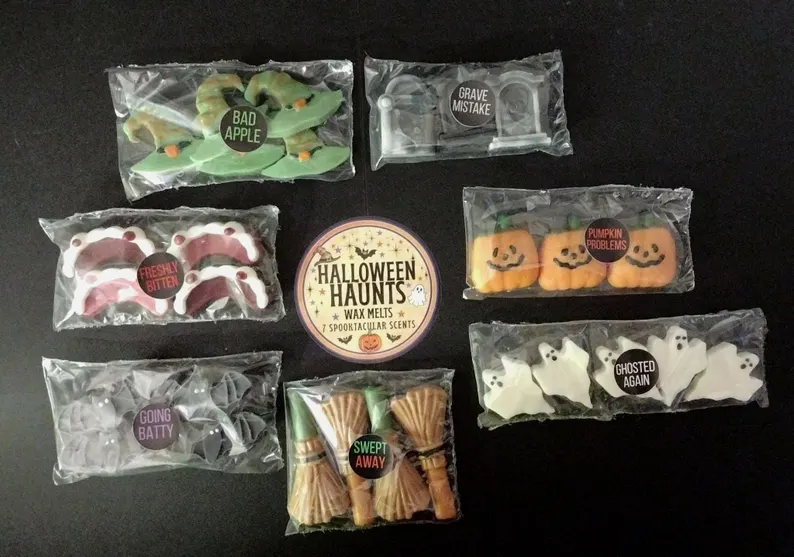 Halloween wax melts for adult baby shower favors