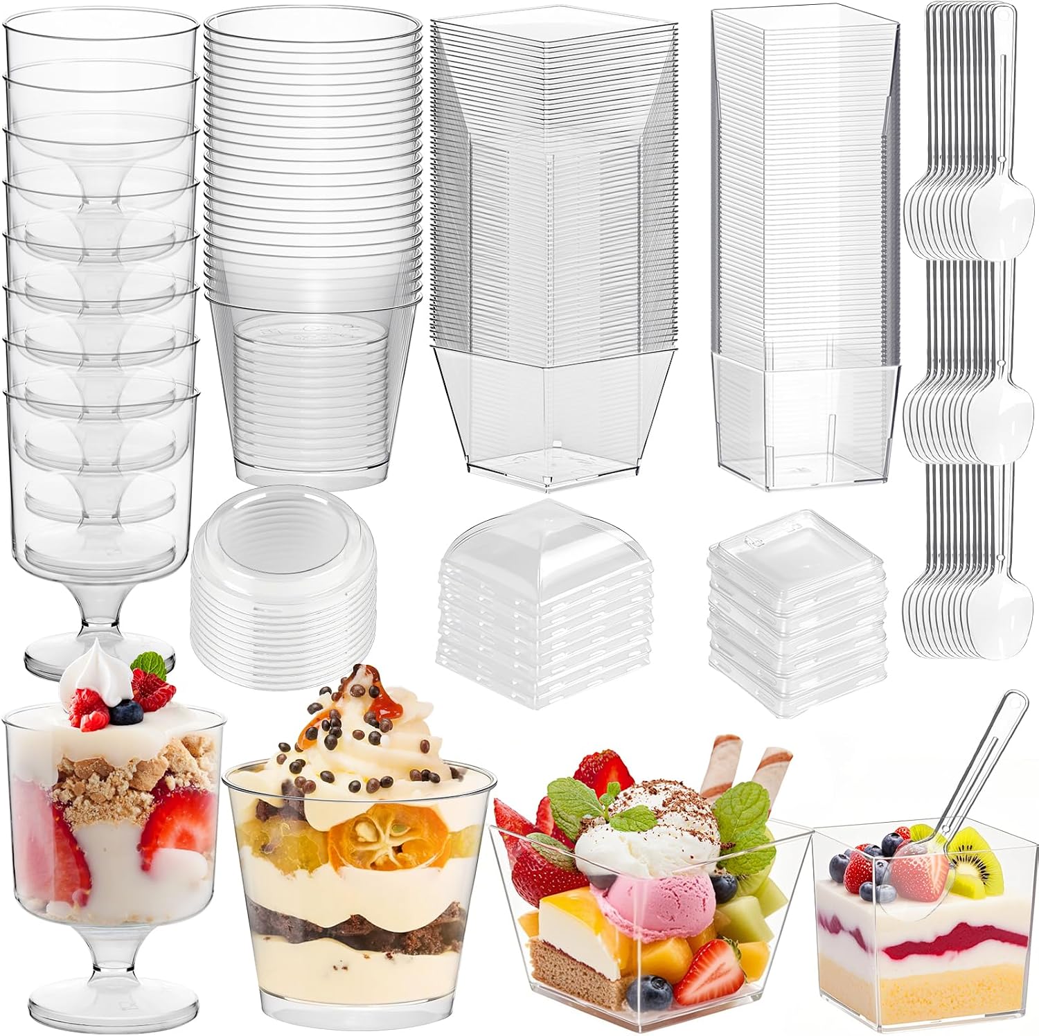 Single-serving containers for Pooh Bear baby shower snacks and treats