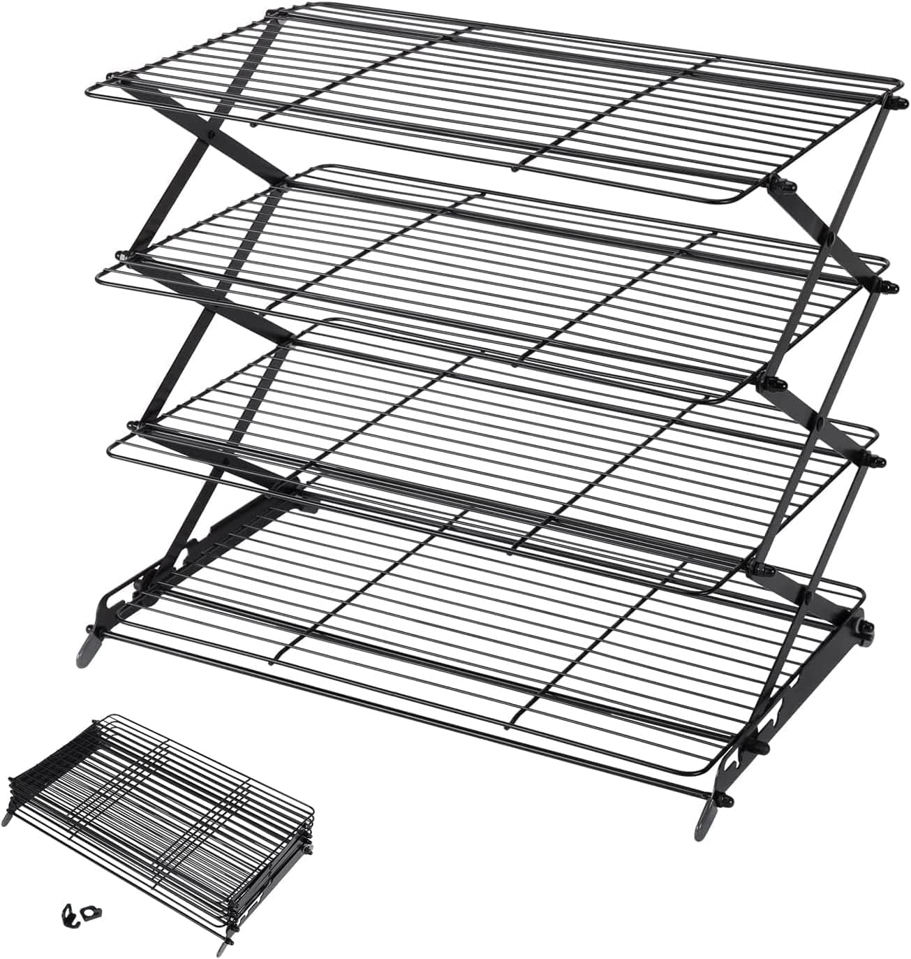 Stackable cooling racks for cooling baby shower cupcakes