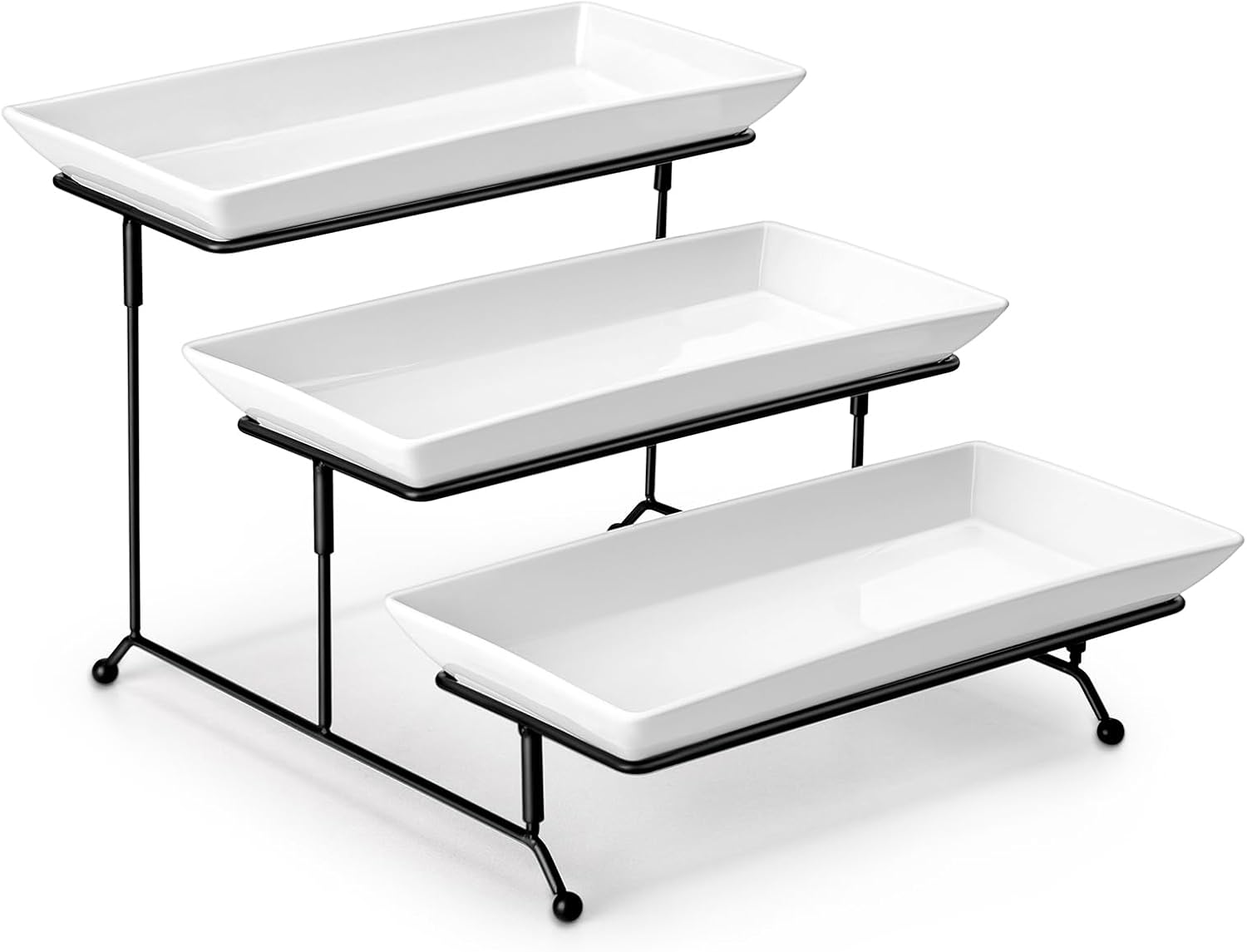Tiered tray for creating height on a baby shower favor table