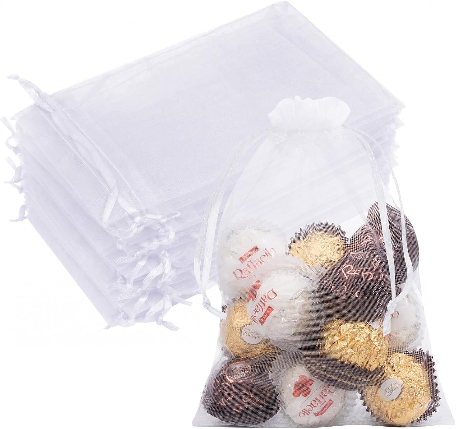 Organza bags for DIY mini spa favors